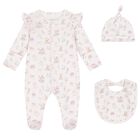 Pink Nursery Print Babygrow Gift Set (3 Piece), 1, hi-res
