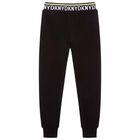 Boys Black Logo Joggers, 1, hi-res