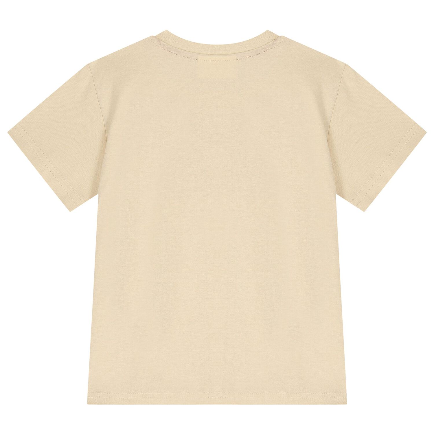 Boys Beige Logo T-Shirt, 3, hi-res