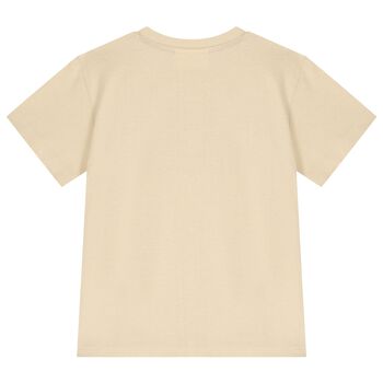 Boys Beige Logo T-Shirt