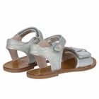 Girls Silver Butterfly Sandals, 1, hi-res