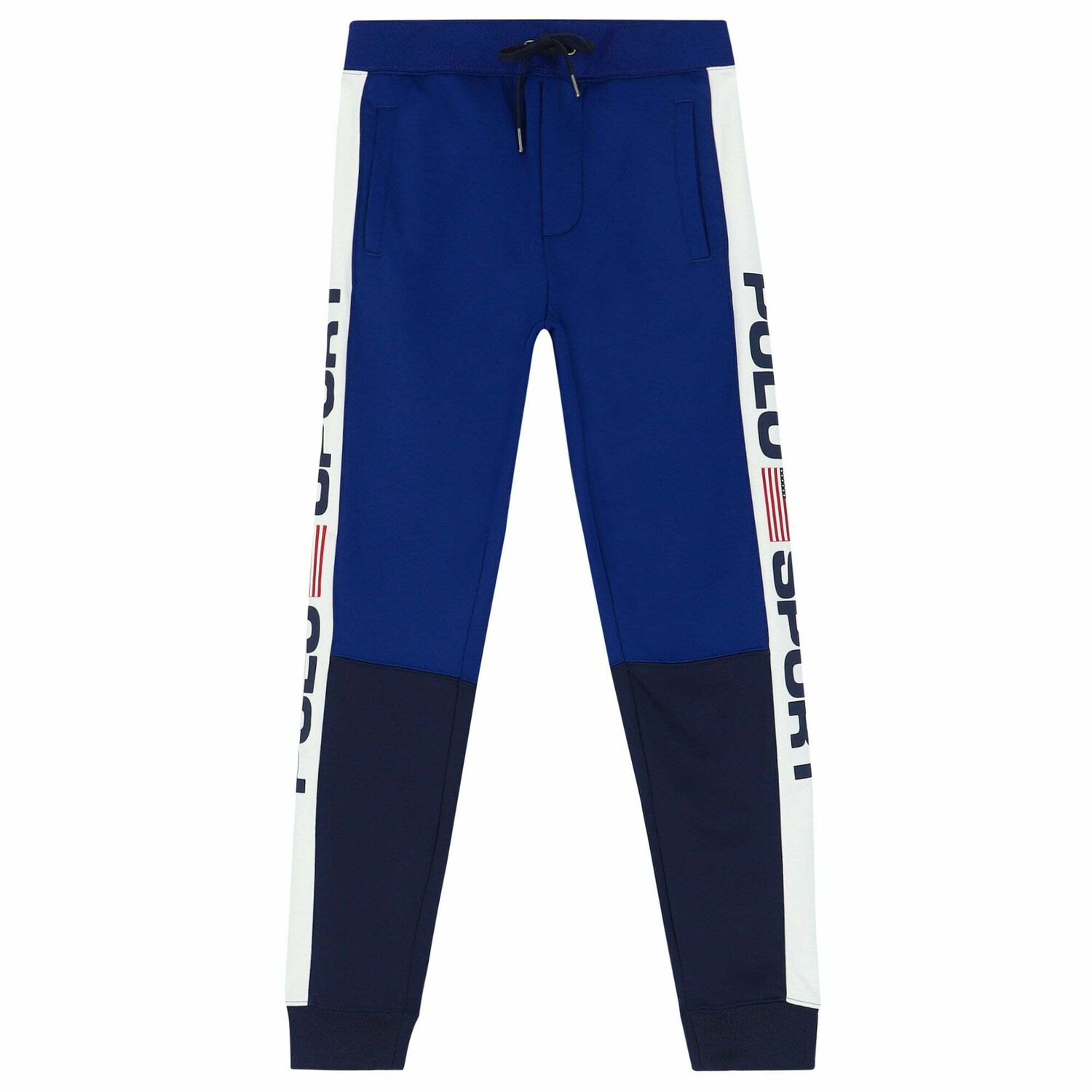 Older Boys Blue & White Logo Joggers, 1, hi-res