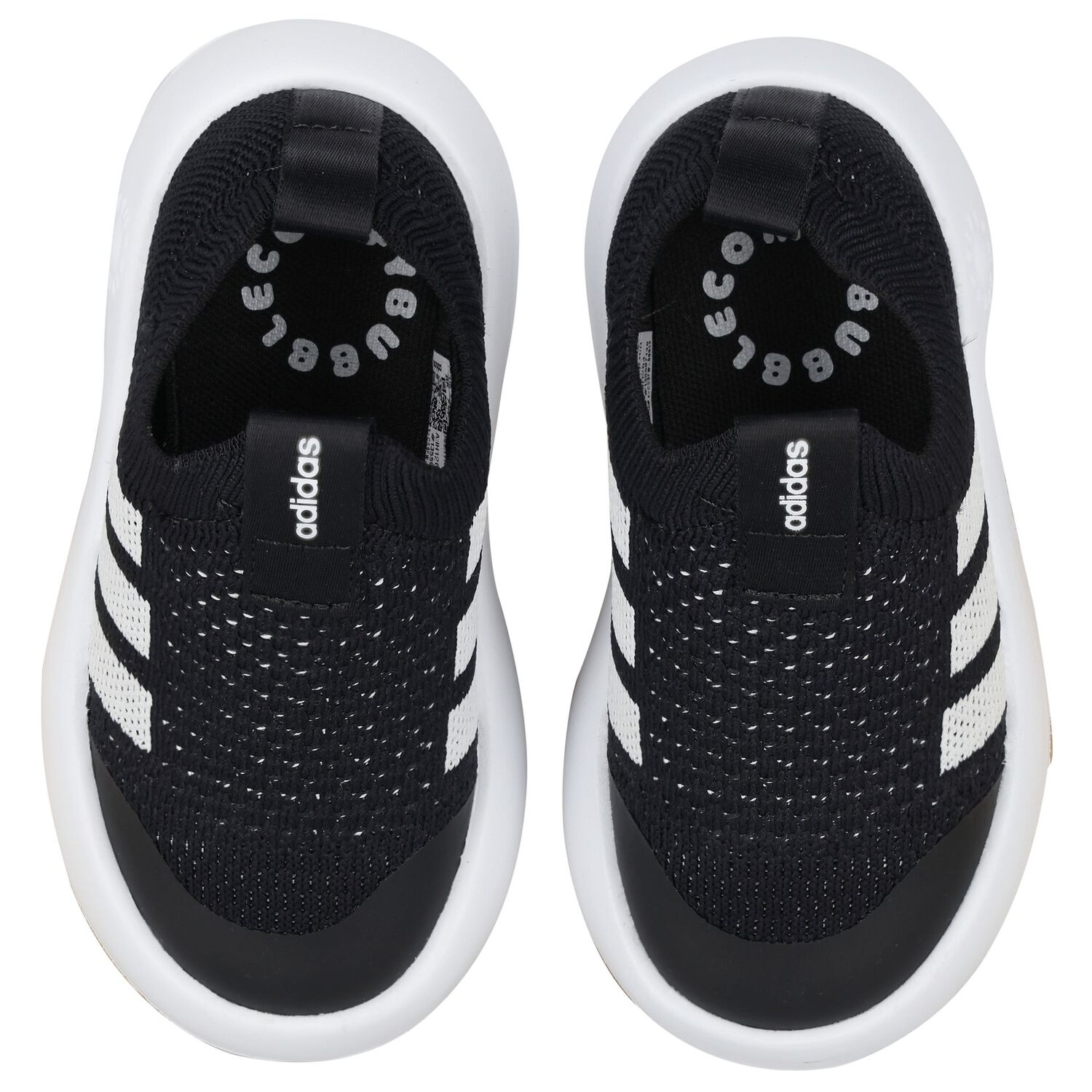 Boys Black Bubblecomfy Slip-On Trainers, 1, hi-res