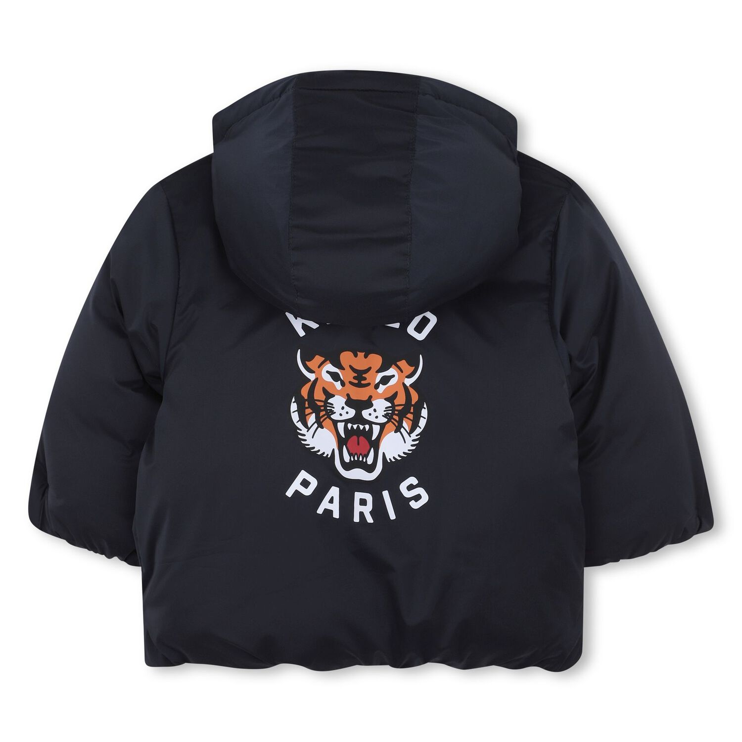 Younger Navy Blue Tiger Hooded Younger Jacket, 1, hi-res