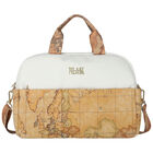 Ivory & Beige Geo Map Baby Changing Bag, 1, hi-res