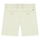 Boys Beige Logo Chino Shorts, 2, hi-res