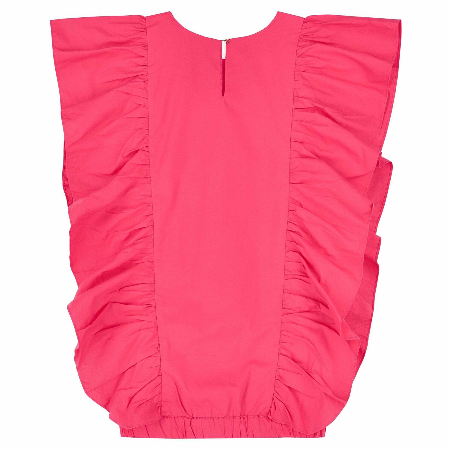 Girls Pink Ruffle Dress, 1, hi-res