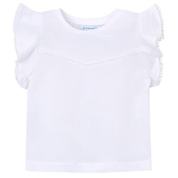 Girls White T-Shirt