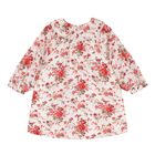 Baby Girls Ivory & Pink Floral Dress, 1, hi-res