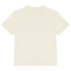 Boys Ivory Teddy Bear Logo T-Shirt, 1, hi-res