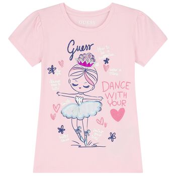 Girls Pink Logo T-Shirt