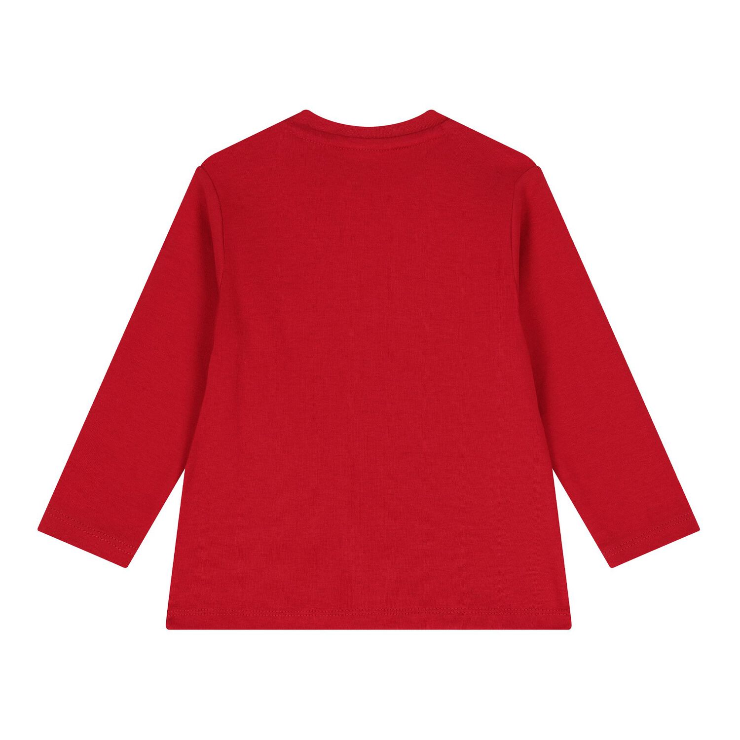 Baby Boys Red Teddy Bear Long Sleeve Top, 2, hi-res