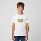 Boys White Dragon Logo T-Shirt, 2, hi-res