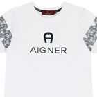 Boys White Logo T-Shirt, 1, hi-res