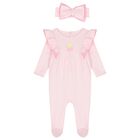 Baby Girls Pink Strawberry Babygrow Gift Set, 1, hi-res