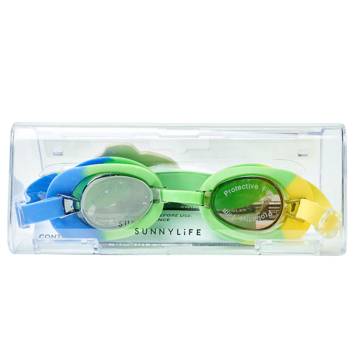 Green & Blue Eli the Elephant Swimming Goggles, 1, hi-res