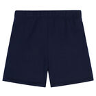 Navy Logo Shorts, 1, hi-res