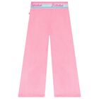 Girls Pink Logo Trousers, 1, hi-res