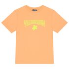 Boys Orange Logo T-Shirt, 1, hi-res