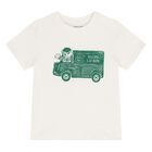 Baby Boys Ivory Polo Bear T-Shirt, 1, hi-res