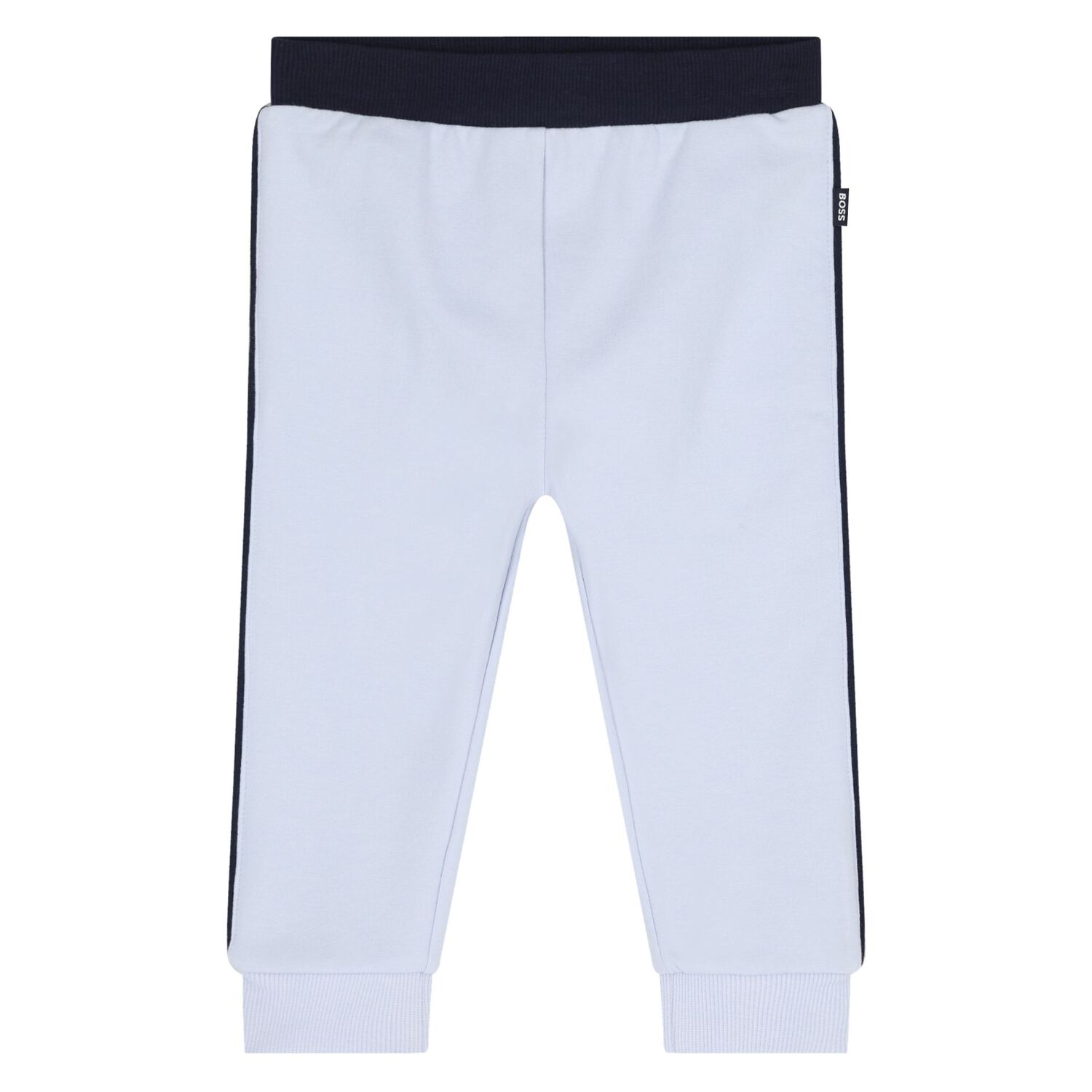 Baby Boys Blue & White Logo Tracksuit Set, 1, hi-res image number null