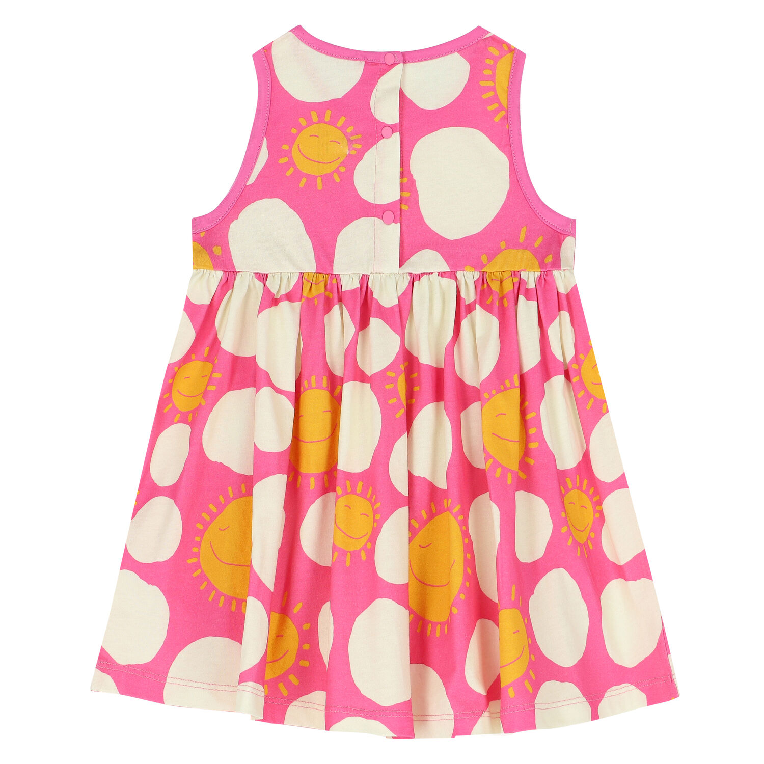 Younger Girls Pink & Multicolor Sun Dress, 1, hi-res