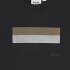 Boys Black Logo T-Shirt, 3, hi-res