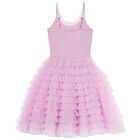 Girls Purple Embellished Tulle Dress, 1, hi-res