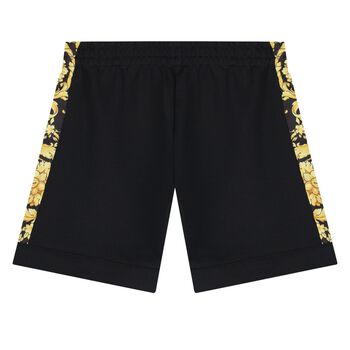 Younger Boys Black Barroco Shorts