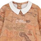Ivory & Beige Geo Map Babygrow Gift Set, 3, hi-res