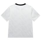 White & Black Logo Shorts Set, 1, hi-res