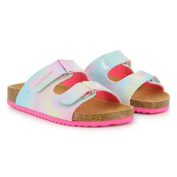 Girls Blue Embellished Sandals