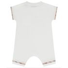 White Check Baby Romper, 1, hi-res