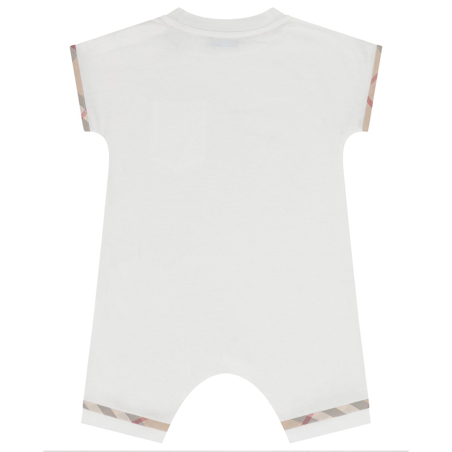 White Check Baby Romper, 1, hi-res image number null