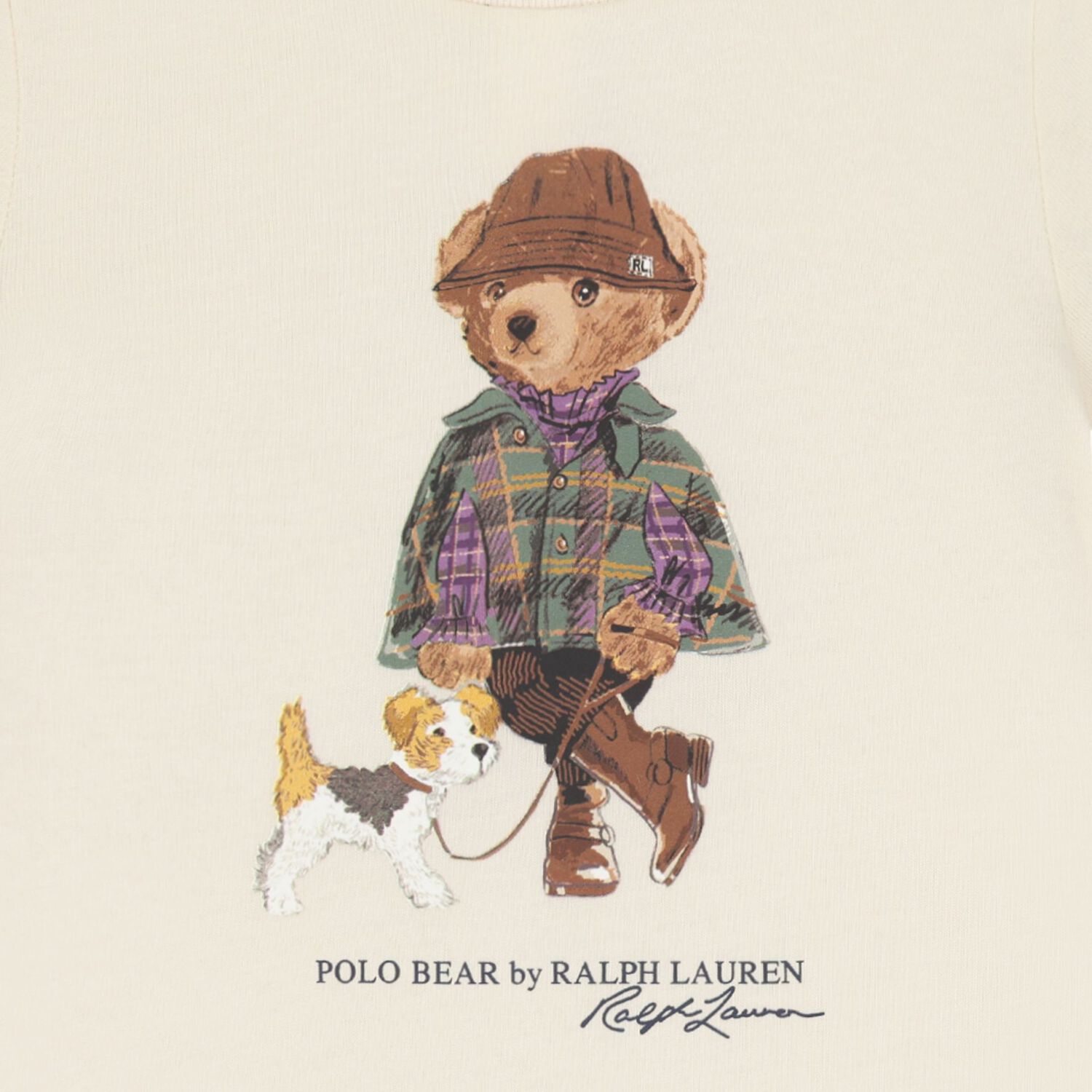 Baby Girls Ivory Polo Bear T-Shirt, 1, hi-res