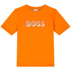 Boys Orange Logo T-Shirt, 3, hi-res