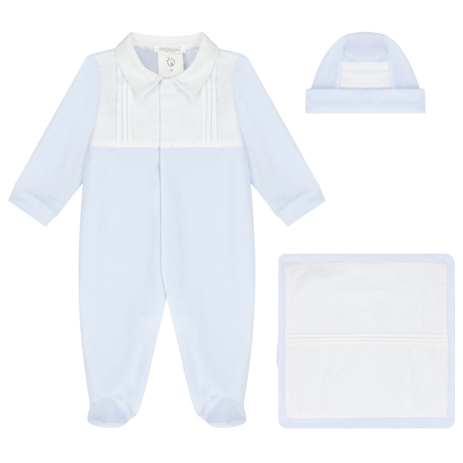 Baby Boys Blue Babygrow Gift Set, 1, hi-res image number null