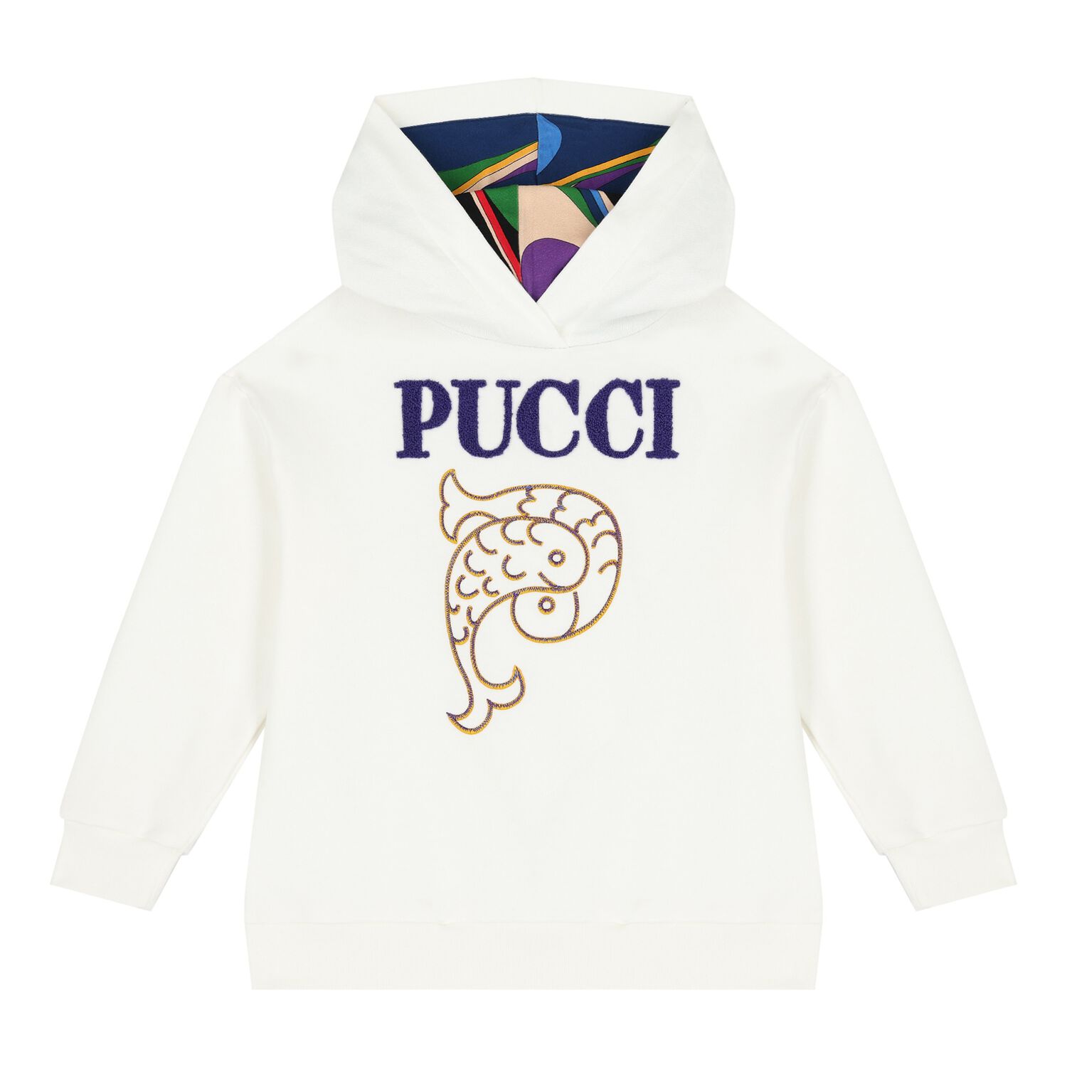 Girls Ivory Logo Sweatshirt, 1, hi-res