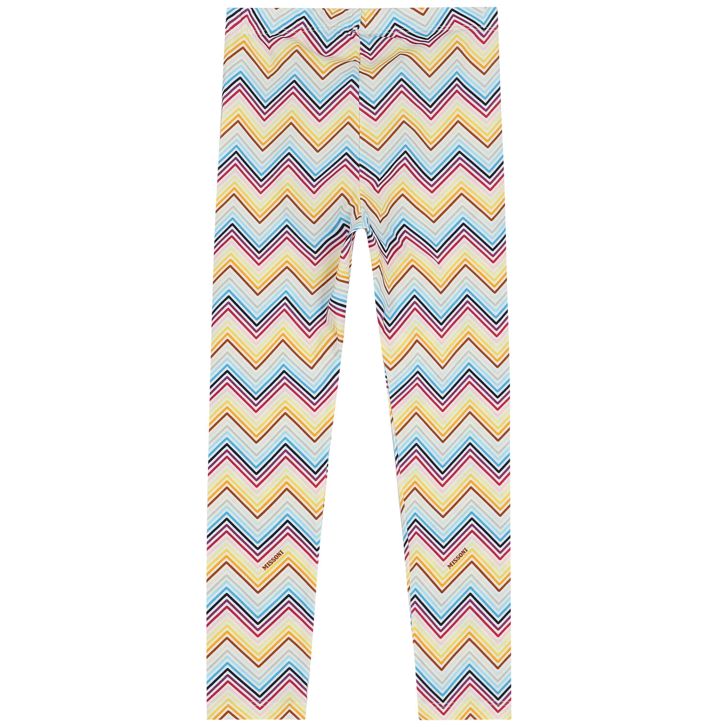 Girls Multi-Coloured Zigzag Leggings, 1, hi-res