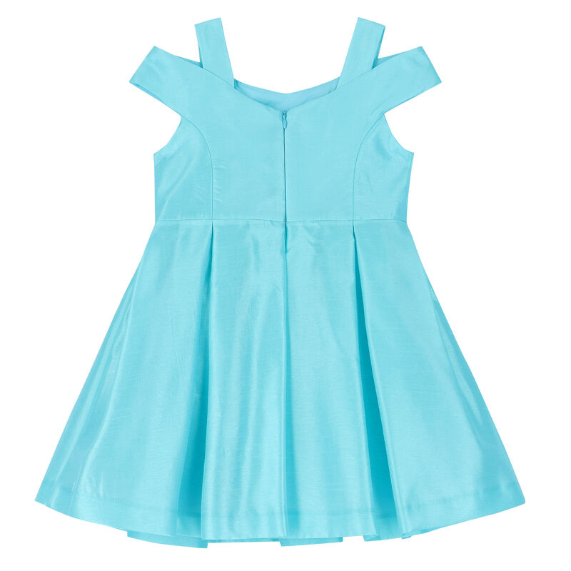 Girls Blue Flower Dress, 1, hi-res image number null