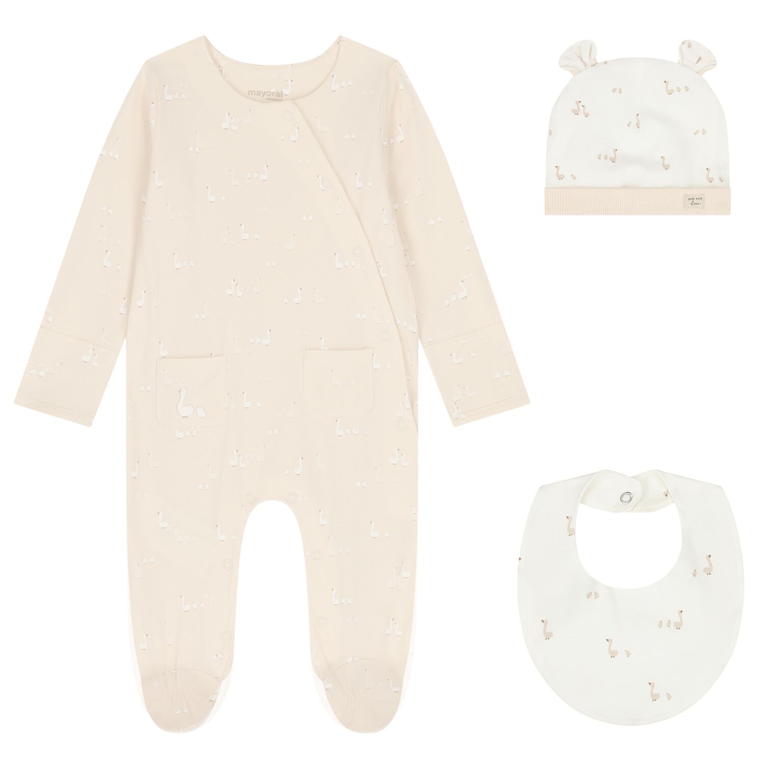 Beige & Ivory Babygrow Gift Set, 2, hi-res