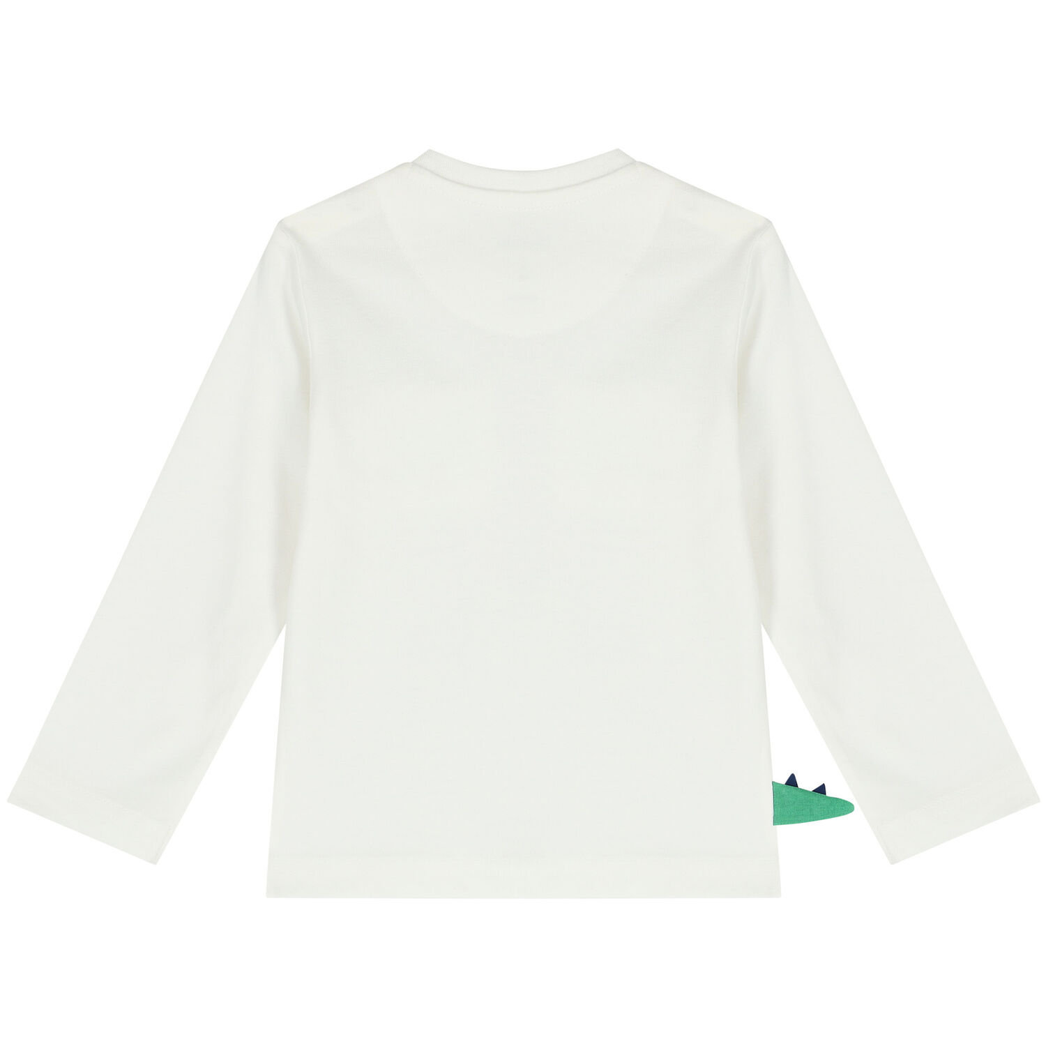 Younger Boys Ivory Dinosaur Long Sleeve Top, 1, hi-res