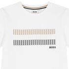 Boys White Logo T-Shirt, 2, hi-res