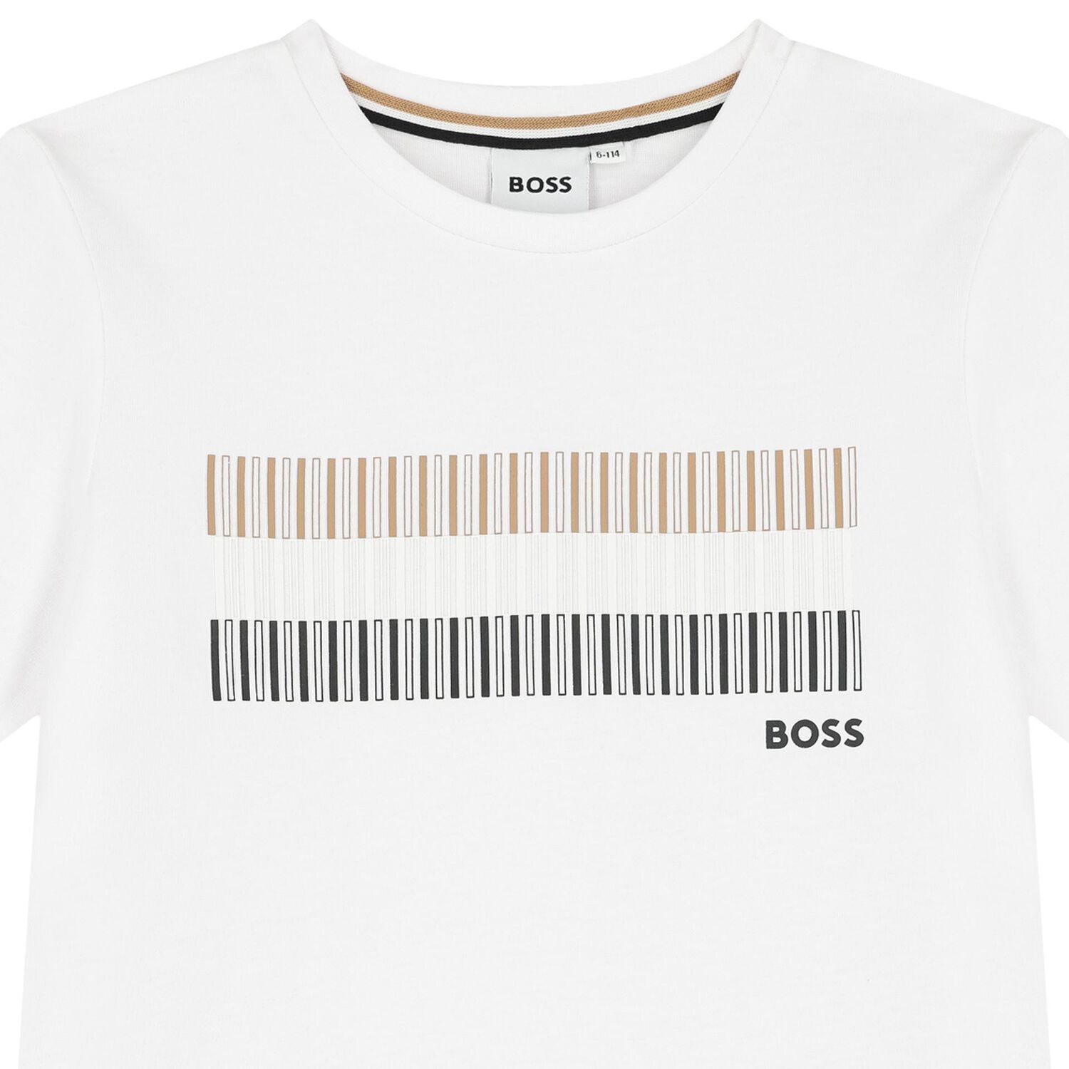Boys White Logo T-Shirt, 2, hi-res image number null