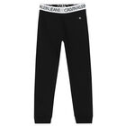 Girls Black & White Logo Tracksuit, 1, hi-res