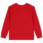 Boys Red Polo Bear Sweatshirt, 2, hi-res