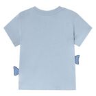 Younger Boys Blue Shark T-Shirt, 1, hi-res