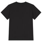 Boys Black Logo T-Shirt, 1, hi-res