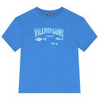 Boys Blue Logo T-Shirt, 1, hi-res