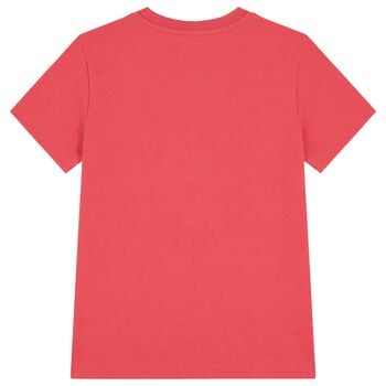 Boys Red Fishing Polo Bear T-Shirt